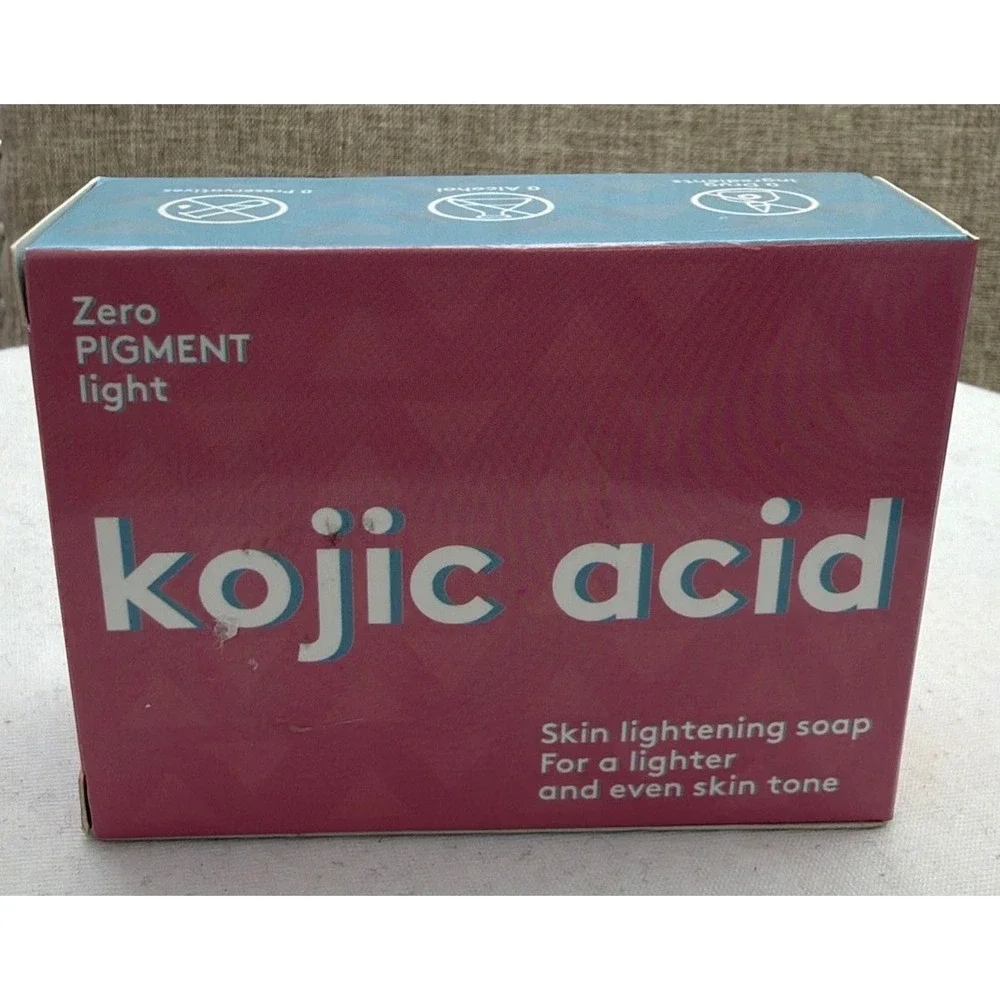 2 Pack Zero Pigment Light Kojic Acid Skin Lightening Soap 140g Vitamin C Retinol